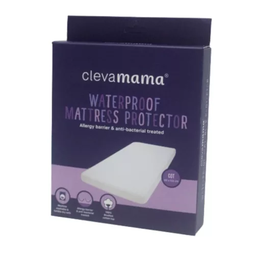 ClevaMama pamut vízálló matracvédő gumis lepedő 60x120 cm
