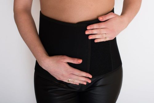 BeautyMommy Bamboo szülés utáni haskötő S - fekete