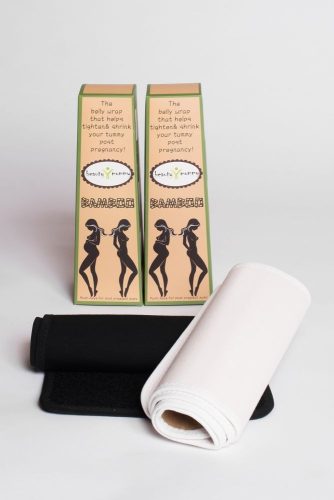 BeautyMommy Bamboo szülés utáni haskötő S - fekete