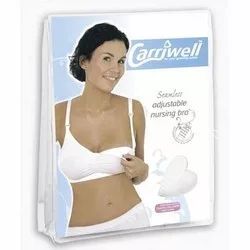 Carriwell Varrásnélküli szoptatós melltartó IV./XL - fehér