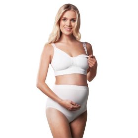   Carriwell Varrásnélküli gélmerevítős szoptatós melltartó L - fehér