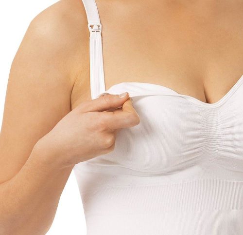 Carriwell Hasleszorító szoptatós top XL - fehér