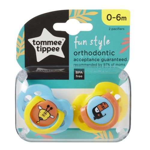 Tommee Tippee Fun játszócumi 0-6 hó 2 db M