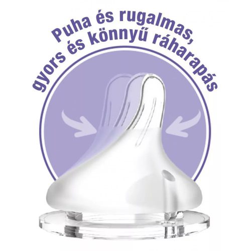 Lansinoh lassú folyású etetőcumi 2db