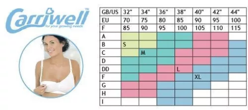 Carriwell Varrásnélküli szoptatós melltartó I./S - fekete