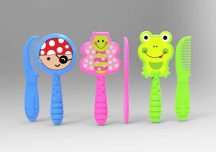   Baby Care Fésű és hajkefe - kalózos / békás / pillangós