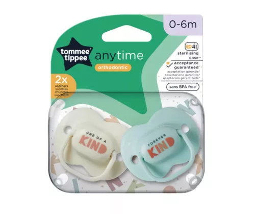 Tommee Tippee Anytime játszócumi 0-6 hó 2 db M
