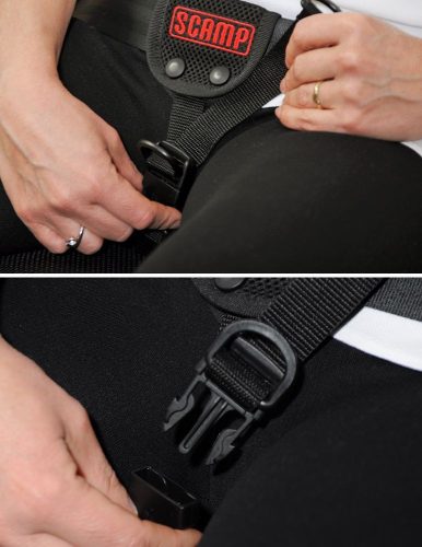 Scamp Biztonsági övterelő piros