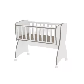   Lorelli First Dreams ringatható bölcső 105x55 - White & Coffee / Fehér & Kávé