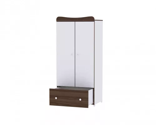 Lorelli Exclusive szekrény - White & Walnut / Fehér & Dió