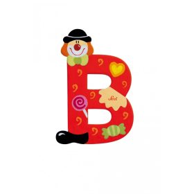 Sevi fa betűk - B - piros Bohóc