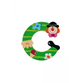 Sevi fa betűk - C - zöld Bohóc