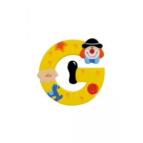 Sevi fa betűk - G - sárga Bohóc
