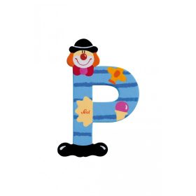 Sevi fa betűk - P - v kék Bohóc