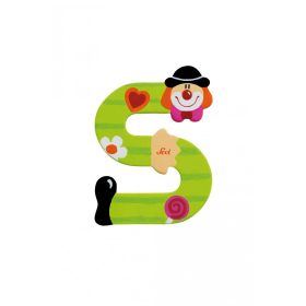 Sevi fa betűk - S - zöld Bohóc