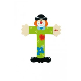 Sevi fa betűk - T - zöld Bohóc