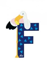 Sevi fa betűk - F - Flamingó kék