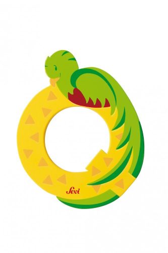 Sevi fa betűk - Q - Quetzal sárga kifutó
