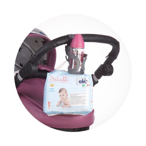 Chipolino univerzális pohártartó babakocsira - Black