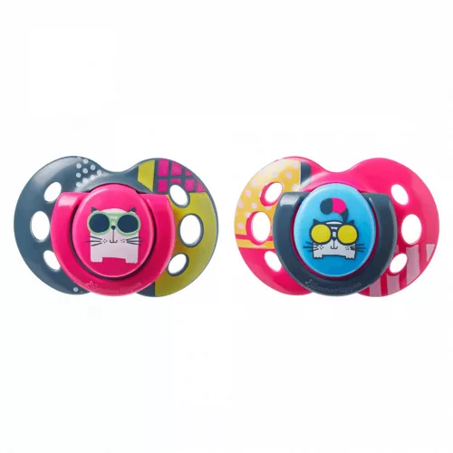 Tommee Tippee Fun játszócumi 18-36 hó 2db lány M