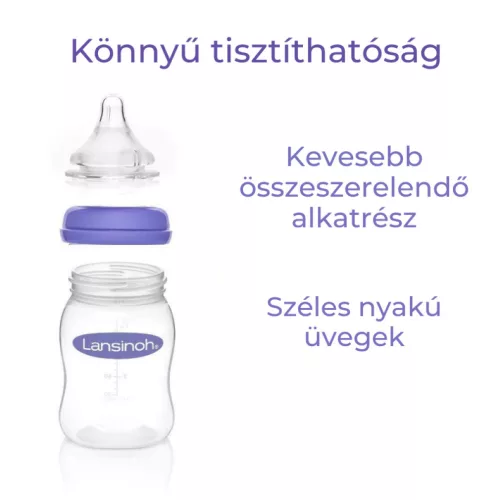 Lansinoh 160ml üveg cumisüveg