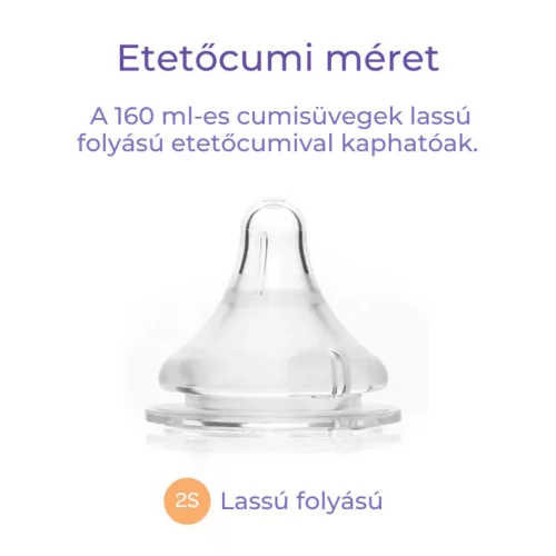 Lansinoh 160ml üveg cumisüveg