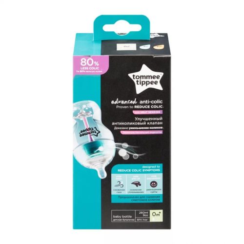 Tommee Tippee Advanced Anti-colic cumisüveg 260ml türkiz