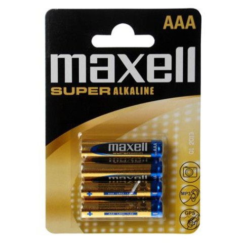 Maxell Szuper alkáli vékony ceruza elem R03 AAA 4db
