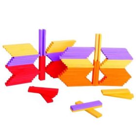 Bigjigs kreatív építő - sunset - 100 Darab