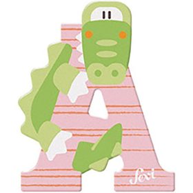 Sevi fa betűk - A - Aligátor rózsaszín