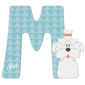 Sevi fa betűk - M - Maltese kutya v.kék