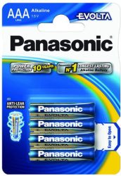 Panasonic Evolta AAA 1,5V vékony ceruza elem 4db