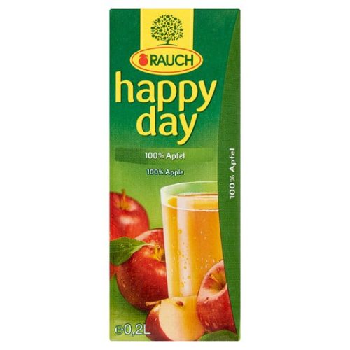 Happy Day 100% almalé szívószálas 0,2L