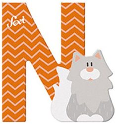Sevi fa betűk - N - Norvég macska narancs