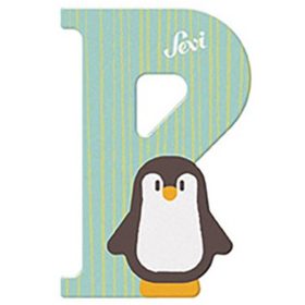 Sevi fa betűk - P - pinkvin kékes-zöld