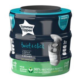   Tommee Tippee Sangenic TEC pelenkatároló utántöltő kazetta citrus 3 db M