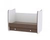 Lorelli Dream kiságy 60x120 - White & Light Oak / Fehér & Világos tölgy