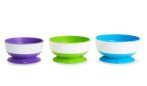   Munchkin Stay Put™ 3db-os tálka szett csúszásgátló talppal (lila,zöld,kék)