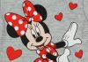 Asti Disney Minnie szívecskés hosszú ujjú body szürke 62