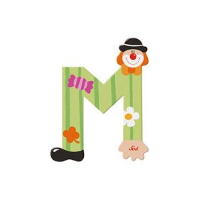Sevi fa betűk - M - zöld Bohóc