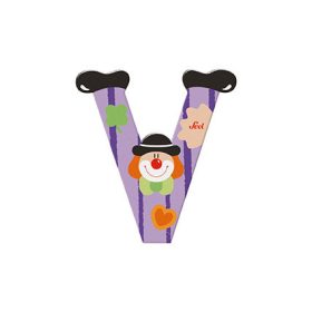 Sevi fa betűk - V - lila Bohóc