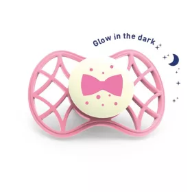   Nuvita Air.55 Cool! éjszakai cumi védőkupakkal 6hó+ - Glow Flamingo - 7085