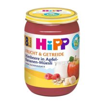 Hipp Alma-banán-málna müzlis joghurttal