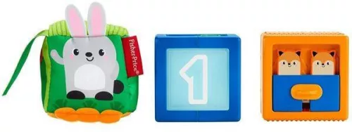 Fisher-Price Változatos anyagok állatos kocka