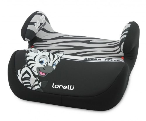 Lorelli Topo Comfort autós ülésmagasító 15-36kg - Zebra grey-white 