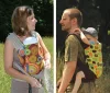 NANDU Bébi Mei Tai hordozó - Lámás drapp pánttal