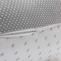 Scamp szoptatós párna vászon Mouse Dots Stars