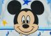 Asti Disney Mickey "Be happy" hosszú ujjú baba body fehér-kék 50