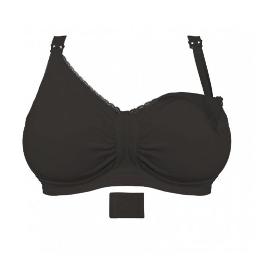 Carriwell Gélmerevítős betétes szoptatós melltartó M - fekete
