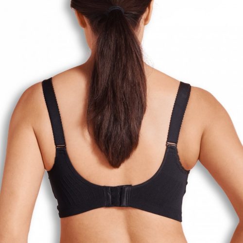 Carriwell Gélmerevítős betétes szoptatós melltartó L - fekete